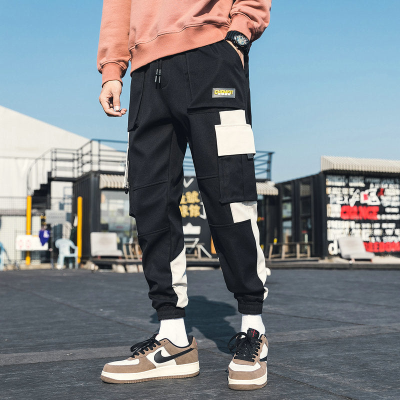 Streetwear Pockets Men's Jogger Pants Hip Hop Sweatpants Joggers Trousers Tactical Mens Pants Cargo Harem Pants Men-1