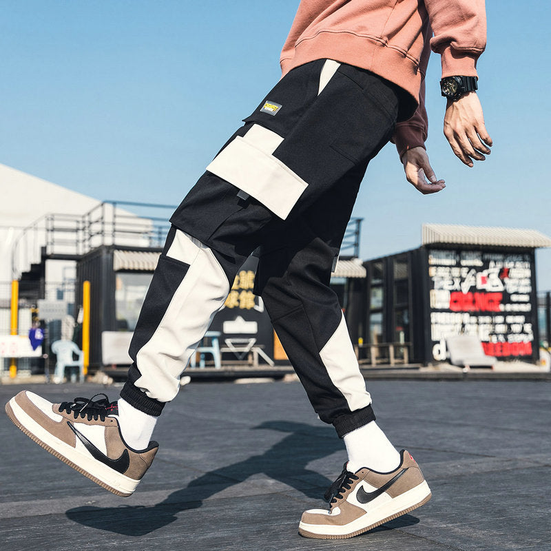 Streetwear Pockets Men's Jogger Pants Hip Hop Sweatpants Joggers Trousers Tactical Mens Pants Cargo Harem Pants Men-2