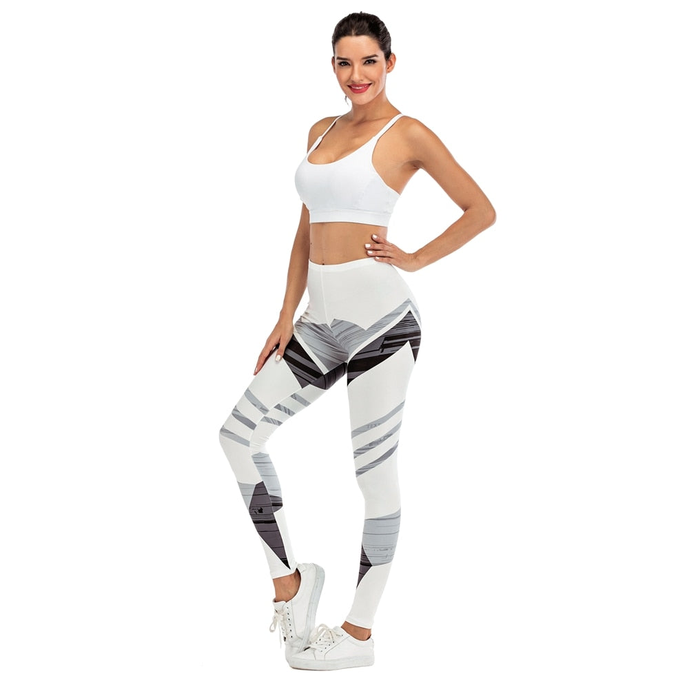 Women Fitness Legging Streak Printing Sexy leggins Fashion Slim legins Soft and stretchy Leggings Woman Pants-4