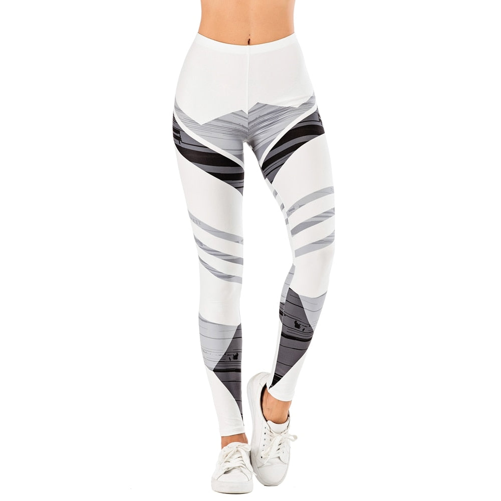 Women Fitness Legging Streak Printing Sexy leggins Fashion Slim legins Soft and stretchy Leggings Woman Pants-2