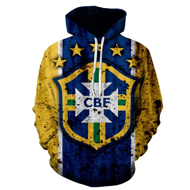 3D Hoodies National flag Canada Hoodies Sweatshirts Fashion Men Women Hoodies Germany/Brazil National flag 3D Hoodie-7