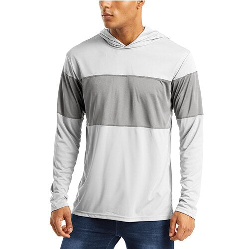 UV Protection T Shirts Men Summer Sun Protection Fitness Workout Long Sleeve Hoodie T-shirts Casual Hike Tshirts Man-9