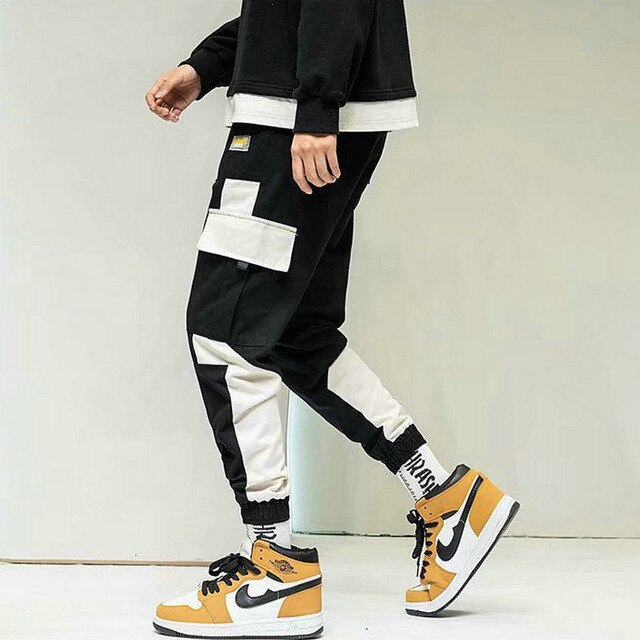 Streetwear Pockets Men's Jogger Pants Hip Hop Sweatpants Joggers Trousers Tactical Mens Pants Cargo Harem Pants Men-5