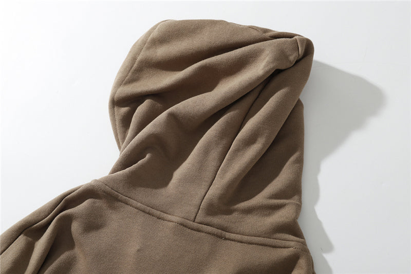 Street Wear Hip Hop Style Funny Statue of Liberty Hoodie Sweatshirt Men Harajuku Hoodie Pullover Cotton Khaki-4