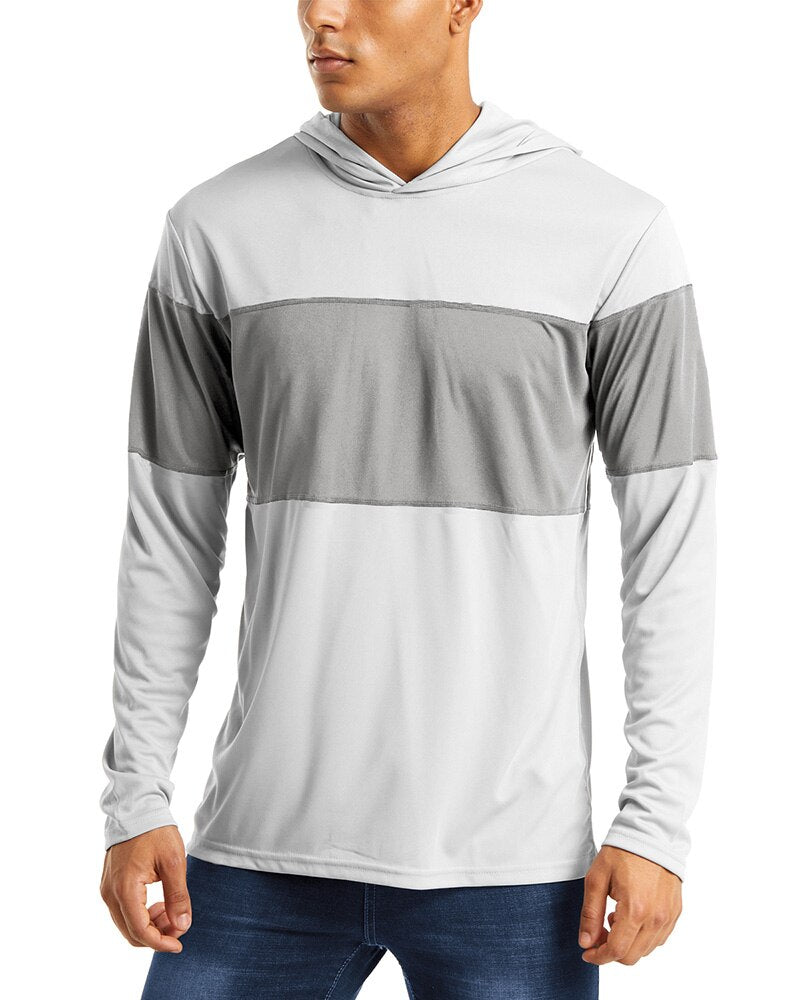 UV Protection T Shirts Men Summer Sun Protection Fitness Workout Long Sleeve Hoodie T-shirts Casual Hike Tshirts Man-4