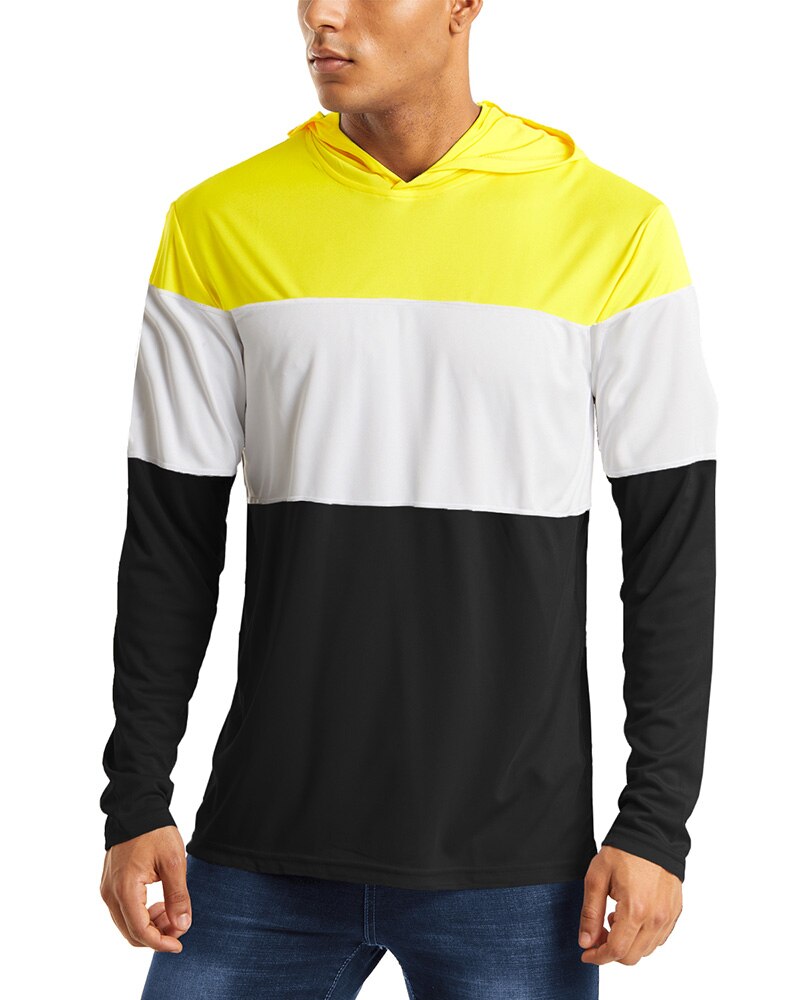 UV Protection T Shirts Men Summer Sun Protection Fitness Workout Long Sleeve Hoodie T-shirts Casual Hike Tshirts Man-3