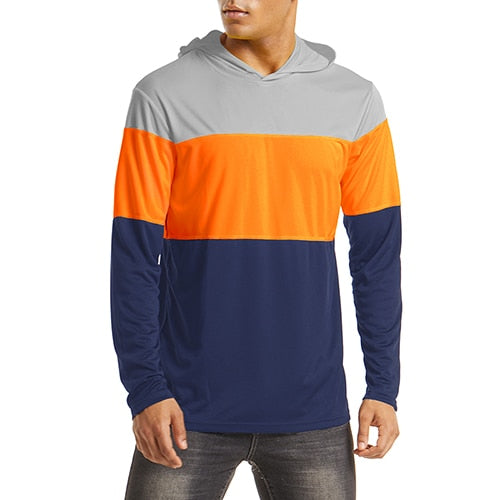 Men's UPF 50+ Sun Protection Hoodie Summer Lightweight Long Sleeve UV Rash Guard Hoodie Fish Workout Hike Sweatershirts-1