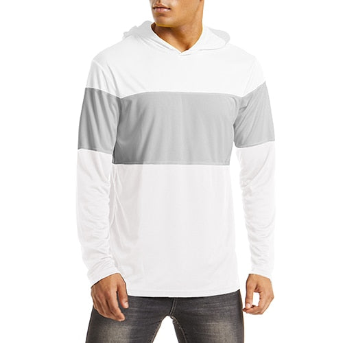 Men's UPF 50+ Sun Protection Hoodie Summer Lightweight Long Sleeve UV Rash Guard Hoodie Fish Workout Hike Sweatershirts-8