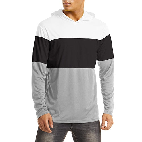 Men's UPF 50+ Sun Protection Hoodie Summer Lightweight Long Sleeve UV Rash Guard Hoodie Fish Workout Hike Sweatershirts-2