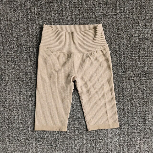 Seamless Fitness Women Yoga Shorts High Waist Workout Shorts Hip Push Up Yoga Running Shorts Sport Gym Leggings-8