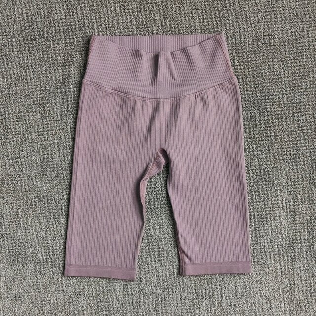 Seamless Fitness Women Yoga Shorts High Waist Workout Shorts Hip Push Up Yoga Running Shorts Sport Gym Leggings-9