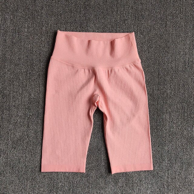 Seamless Fitness Women Yoga Shorts High Waist Workout Shorts Hip Push Up Yoga Running Shorts Sport Gym Leggings-10