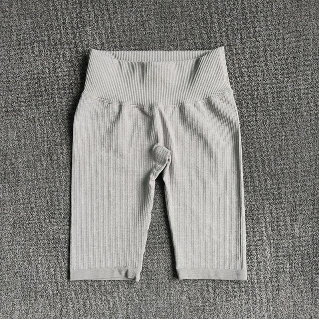 Seamless Fitness Women Yoga Shorts High Waist Workout Shorts Hip Push Up Yoga Running Shorts Sport Gym Leggings-11