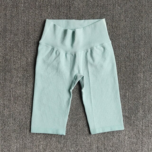 Seamless Fitness Women Yoga Shorts High Waist Workout Shorts Hip Push Up Yoga Running Shorts Sport Gym Leggings-5