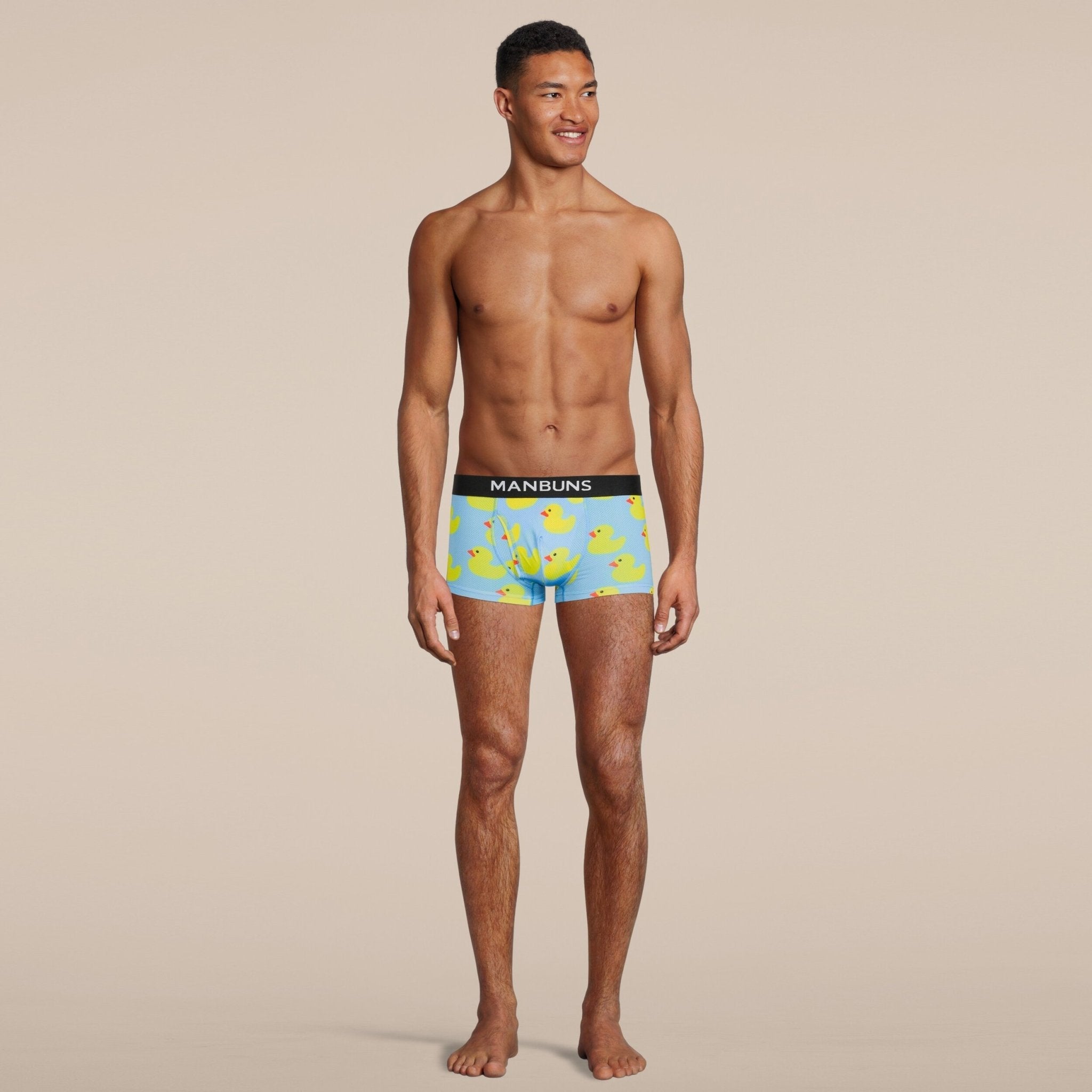 Men's Rubber Duckies Boxer Trunk Underwear with Pouch-1