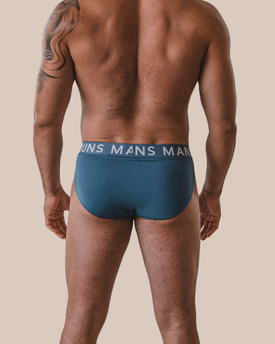 Men's Classic Steel Blue Brief Underwear-2