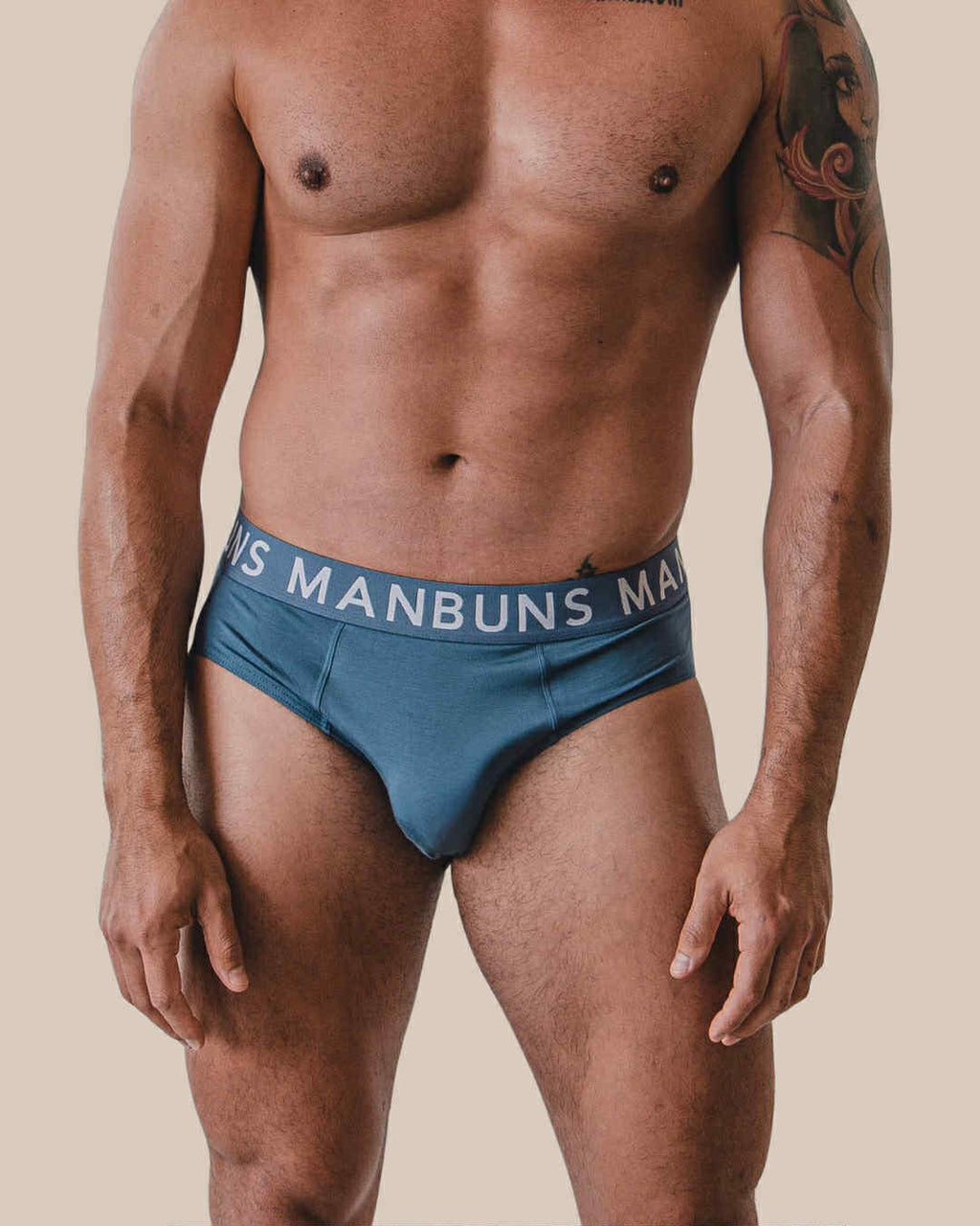 Men's Classic Steel Blue Brief Underwear-0