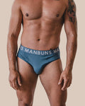 Men's Classic Steel Blue Brief Underwear-0